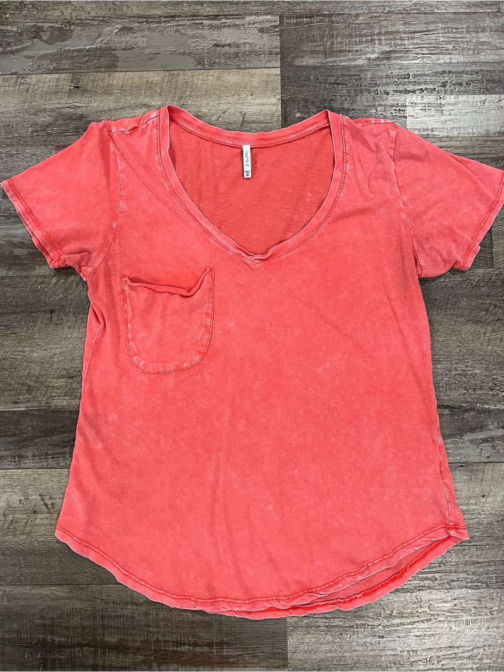 Z Supply Coral V-Neck Pocket Tee
